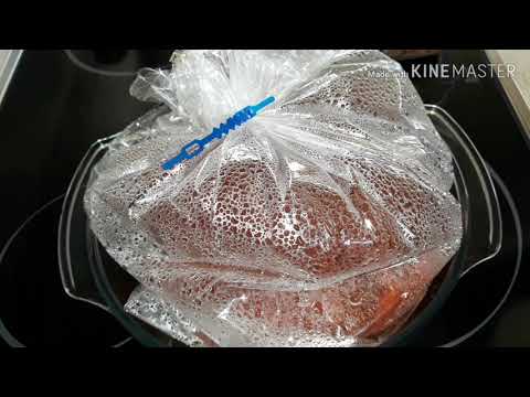 Asar pimientos microondas bolsa